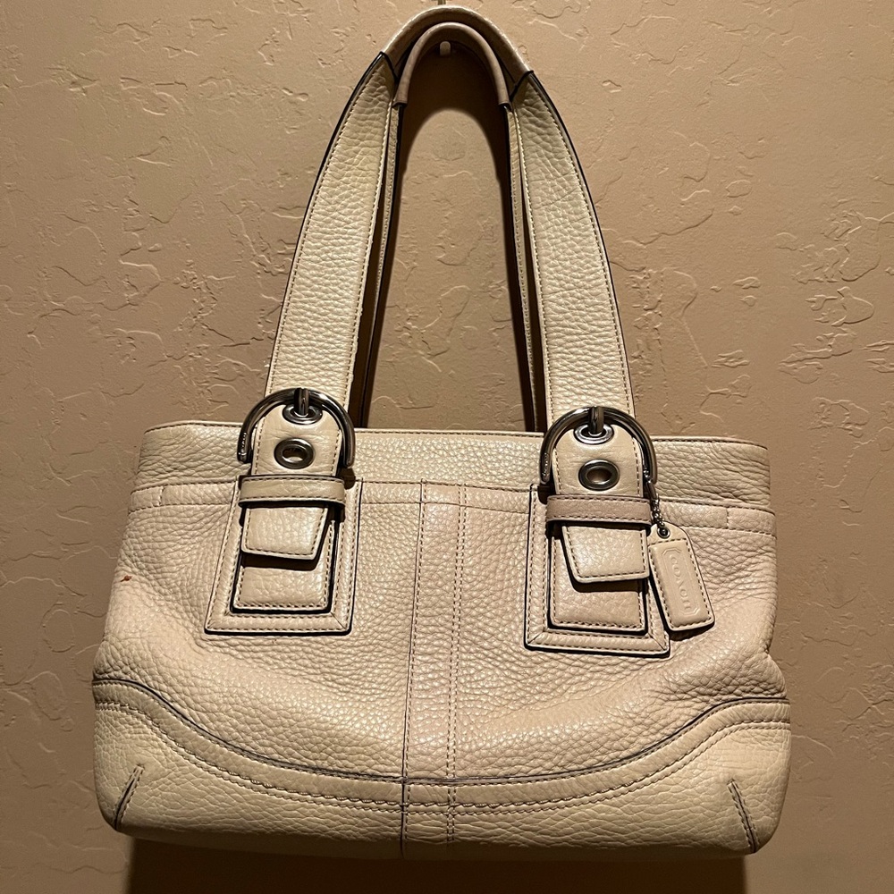 Coach Cream Shoulder Bag